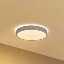 Lindby Smart LED-taklampe Elmor Ø39cm grå RGB CCT Tuya Hot