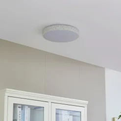 Lindby Smart LED-taklampe Elmor Ø39cm grå RGB CCT Tuya Hot