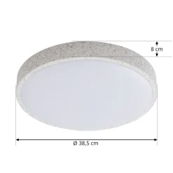 Lindby Smart LED-taklampe Elmor Ø39cm grå RGB CCT Tuya Hot