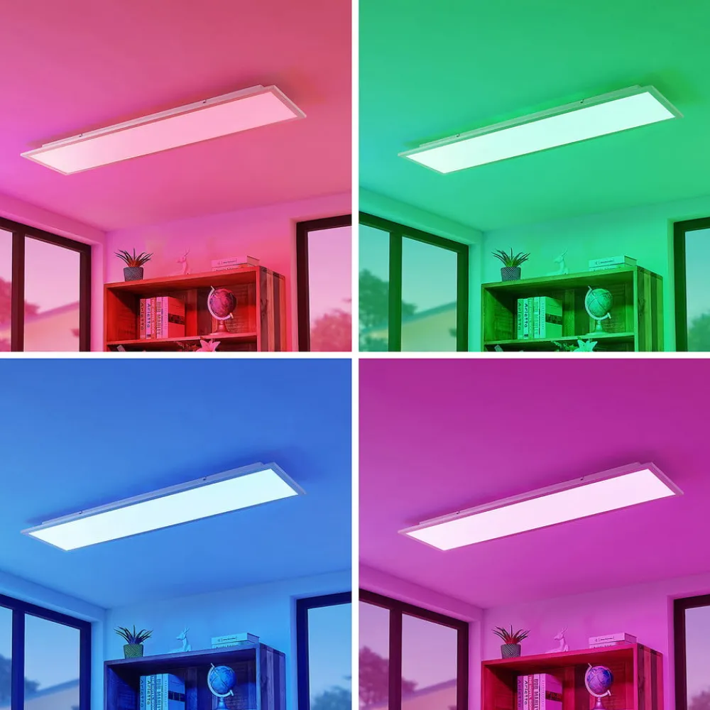 Lindby Smart LED-takpanel Kjetil 120 x 30 cm Tuya RGB CCT| Butikkbelysning|Design- Og Hotellbelysning