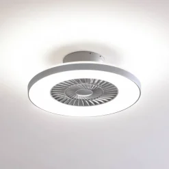 Lindby Smart LED-takvifte Paavo, sølv, stillegående, Tuya Outlet