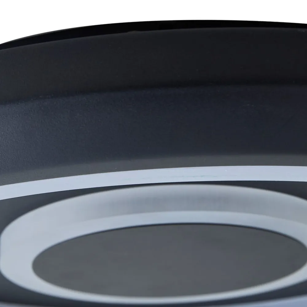 Lindby Smart Lynden LED-taklampe Ø 48 cm svart RGB Tuya| Smarthus Belysning