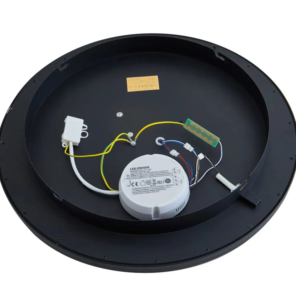 Lindby Smart Lynden LED-taklampe Ø 48 cm svart RGB Tuya| Smarthus Belysning