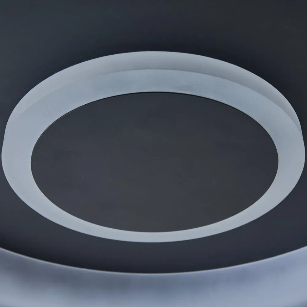 Lindby Smart Lynden LED-taklampe Ø 48 cm svart RGB Tuya| Smarthus Belysning