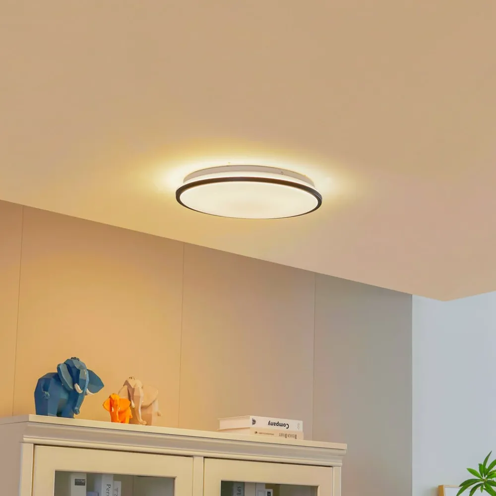 Lindby Smart Swaran LED-taklampe, Ø39,5 cm, RGB, CCT, Tuya| Design- Og Hotellbelysning|Smarthus Belysning