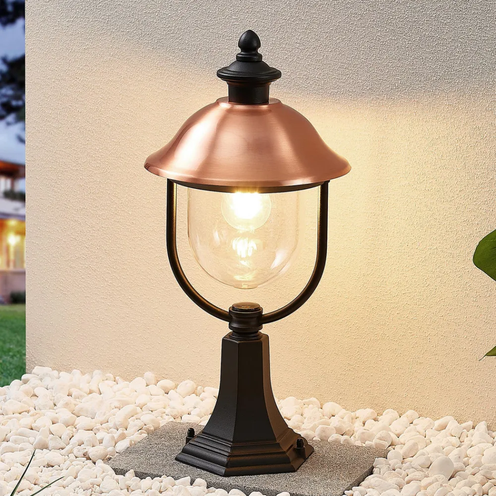 Lindby sokkellampe Clint, 53 cm, metall, saltvannsresistent, E27 Hot