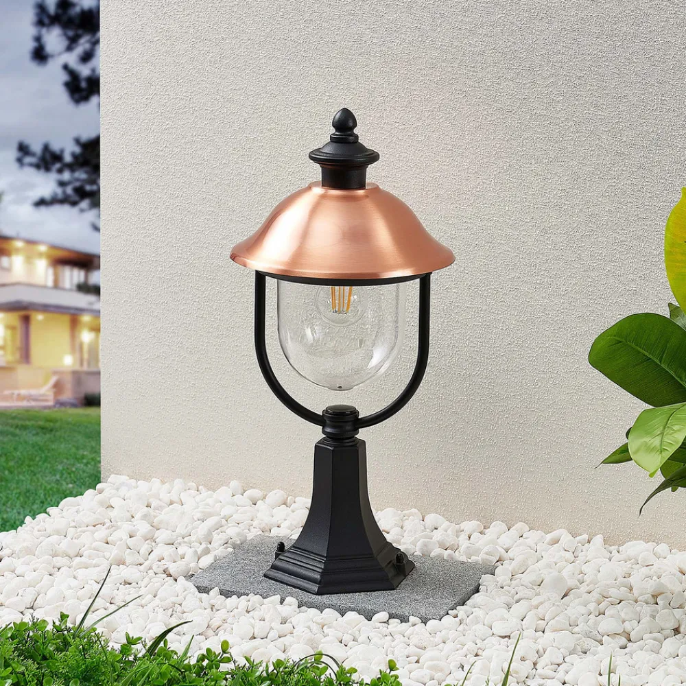 Lindby sokkellampe Clint, 53 cm, metall, saltvannsresistent, E27 Hot