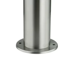 Lindby sokkellampe Statius, grå, stål, sensor, 45 cm| Sokkellamper Med Sensor|Utebelysning Med Sensor