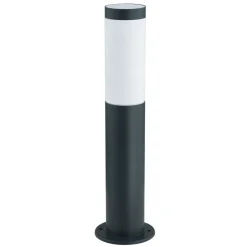 Lindby sokkellampe Statius, høyde 45 cm, antrasitt, stål Clearance