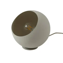 Lindby Solomia bordlampe, beige, jern, Ø 20 cm| Bordlamper