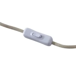 Lindby Solomia bordlampe, beige, jern, Ø 20 cm| Bordlamper