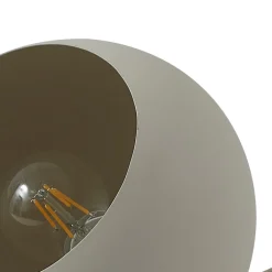 Lindby Solomia bordlampe, beige, jern, Ø 20 cm| Bordlamper