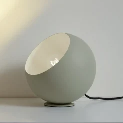 Lindby Solomia bordlampe, grønn, jern, Ø 20 cm| Bordlamper