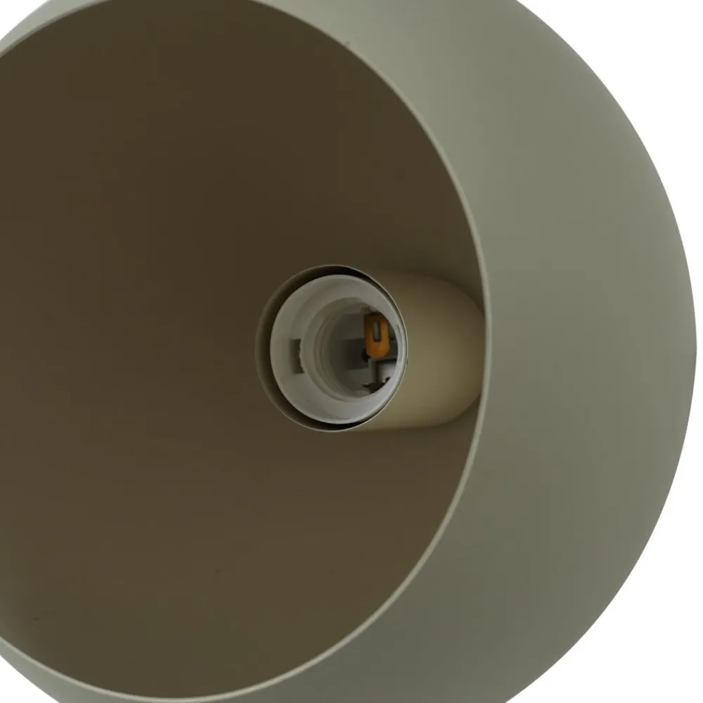 Lindby Solomia bordlampe, grønn, jern, Ø 20 cm| Bordlamper