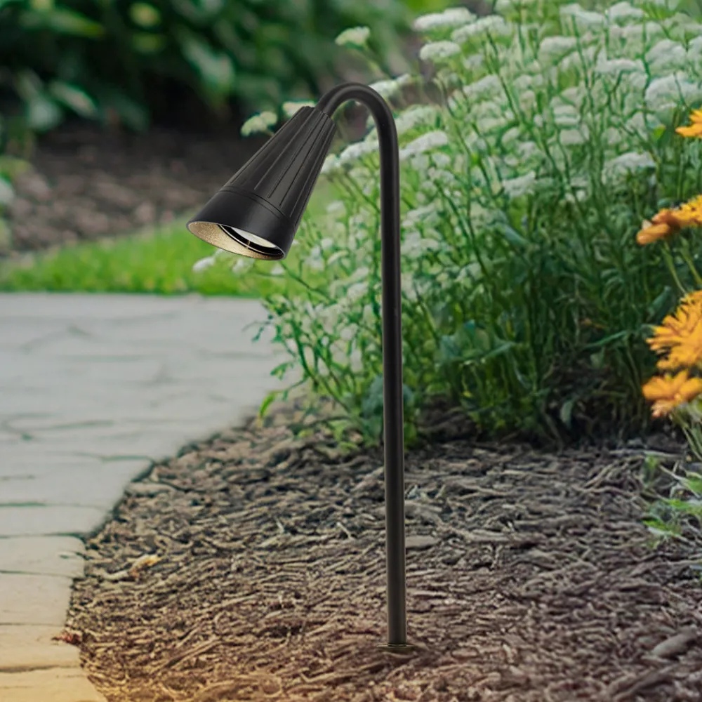 Lindby Sorvete lampe med jordspyd, svart, metall, høyde 62 cm Clearance