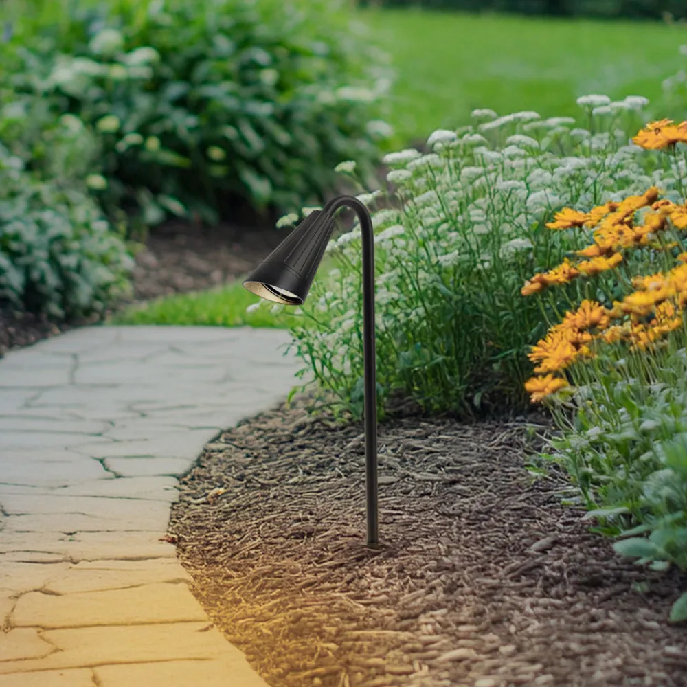 Lindby Sorvete lampe med jordspyd, svart, metall, høyde 62 cm Clearance