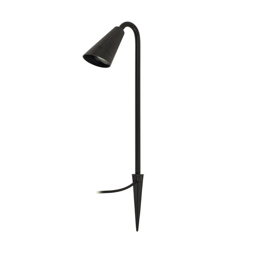 Lindby Sorvete lampe med jordspyd, svart, metall, høyde 62 cm Clearance
