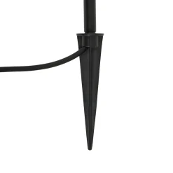 Lindby Sorvete lampe med jordspyd, svart, metall, høyde 62 cm Clearance