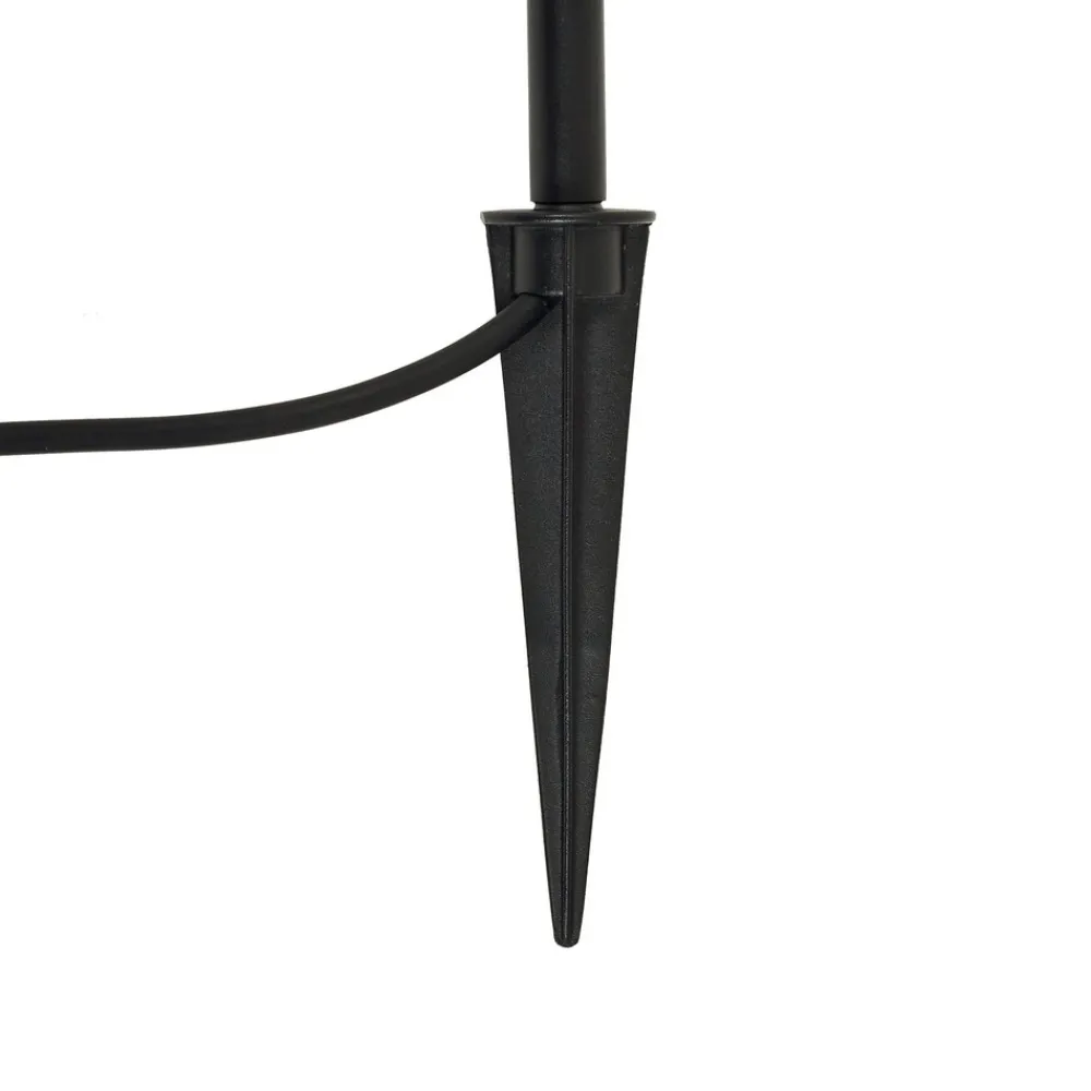 Lindby Sorvete lampe med jordspyd, svart, metall, høyde 62 cm Clearance