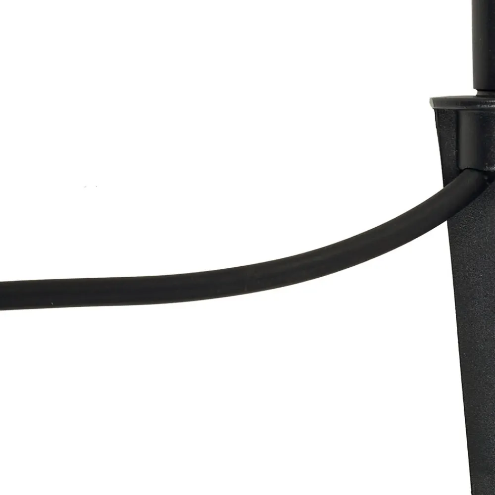 Lindby Sorvete lampe med jordspyd, svart, metall, høyde 62 cm Clearance