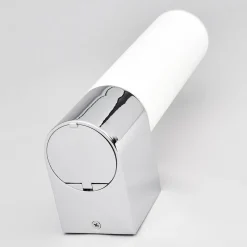 Lindby speillampe Melike, 27 cm, krom, IP44, stikkontakt Best