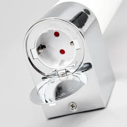 Lindby speillampe Melike, 27 cm, krom, IP44, stikkontakt Best