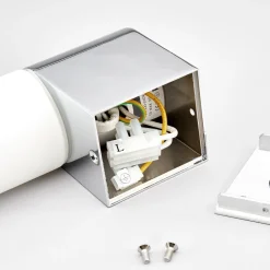 Lindby speillampe Melike, 27 cm, krom, IP44, stikkontakt Best