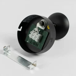 Lindby Spot Katjana, 1-lampe, 16,9 cm høy, røykt glass| Spotter I Tak