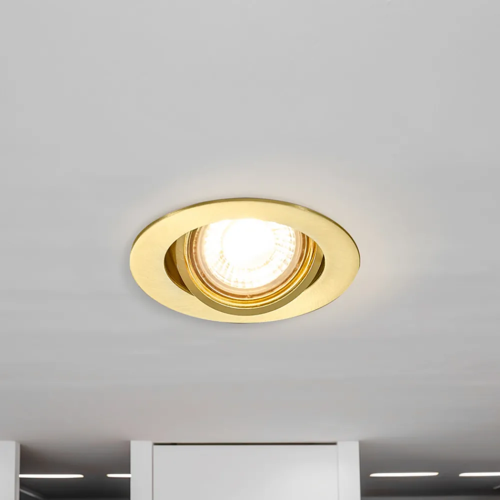 Lindby Sunil innfelt spot, satin gull Discount