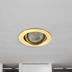 Lindby Sunil innfelt spot, satin gull Discount