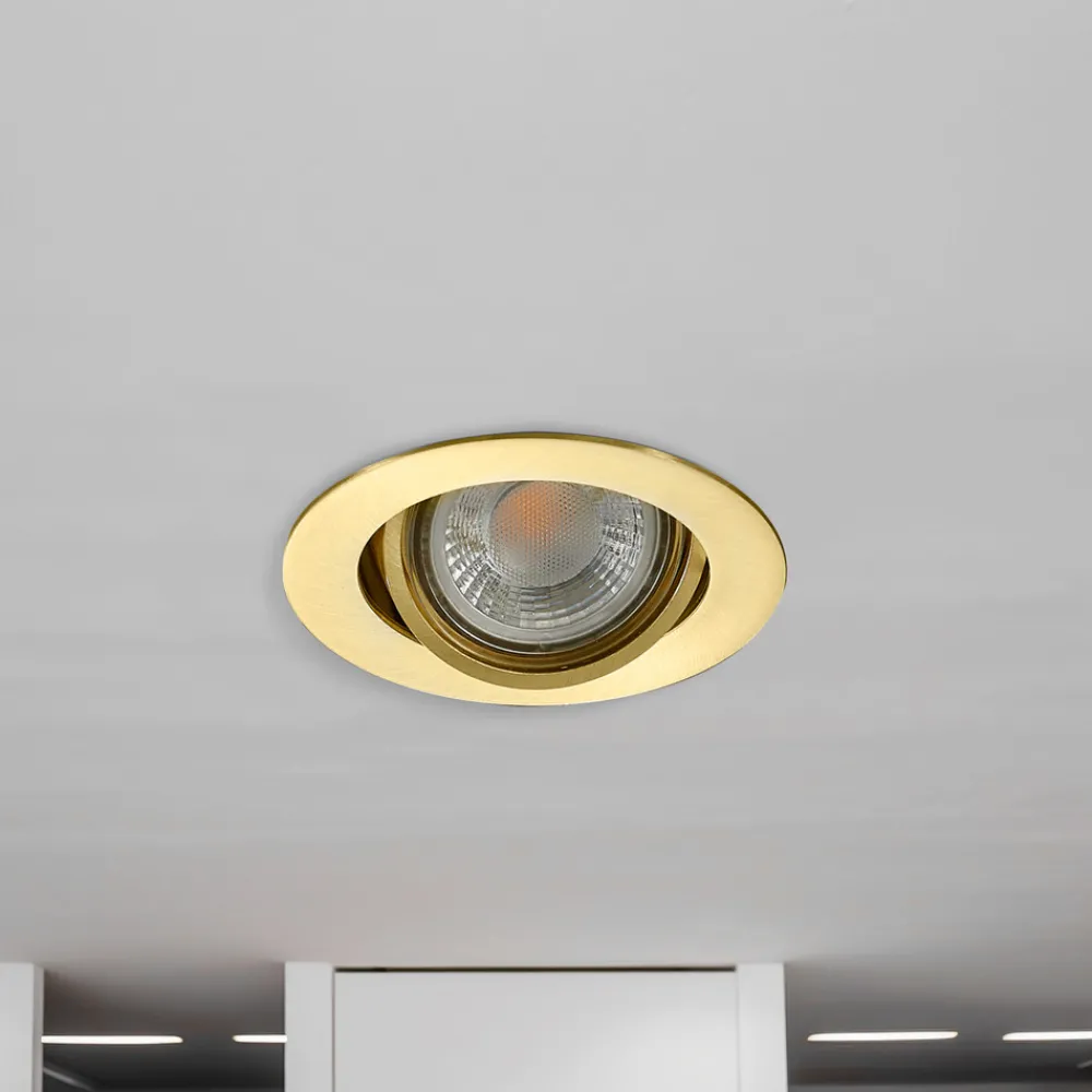 Lindby Sunil innfelt spot, satin gull Discount