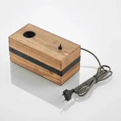 Lindby Sverina bordlampe av tre, 1 lyskilde| Bordlamper