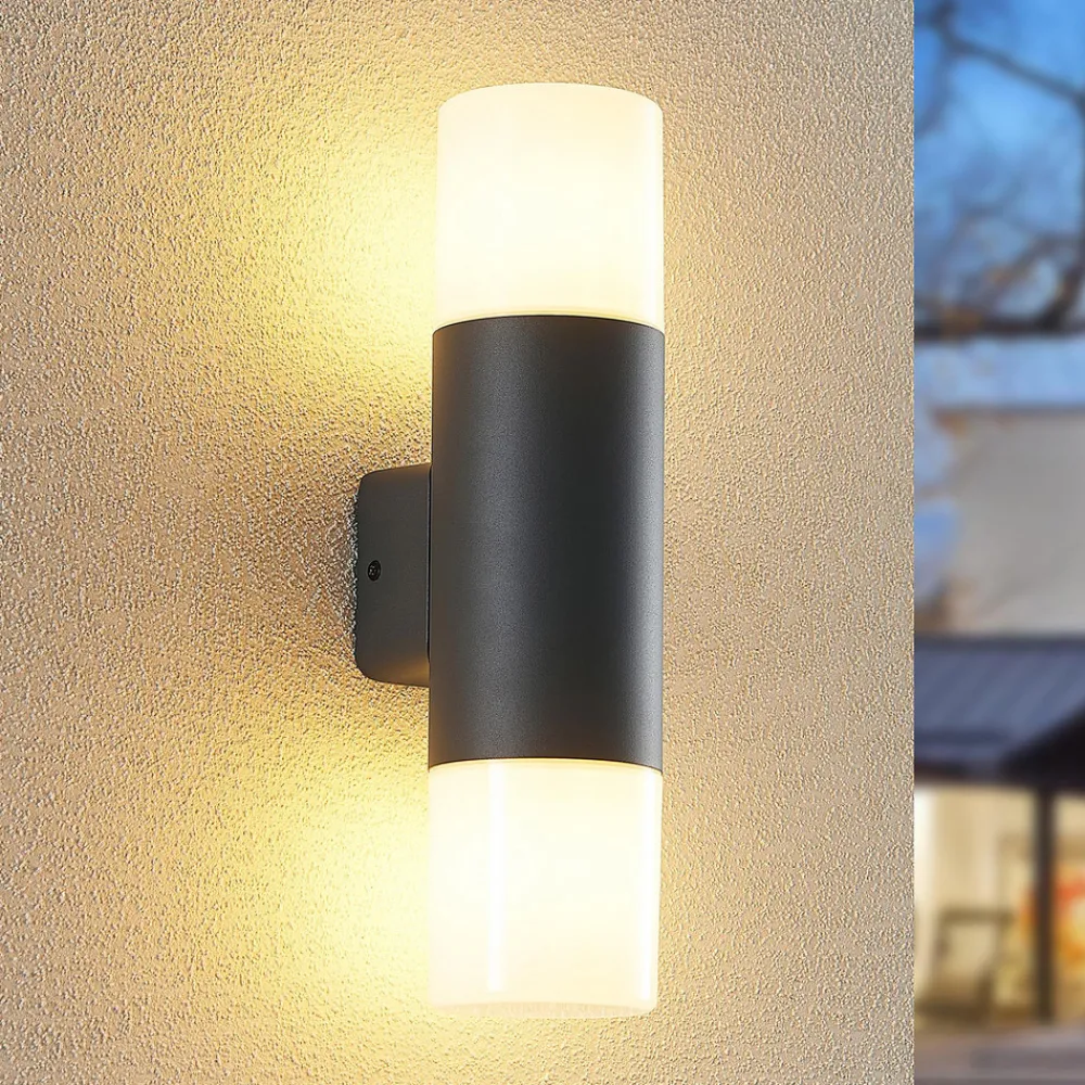 Lindby Tabyn utendørs vegglampe, 2 lyskilder Outlet