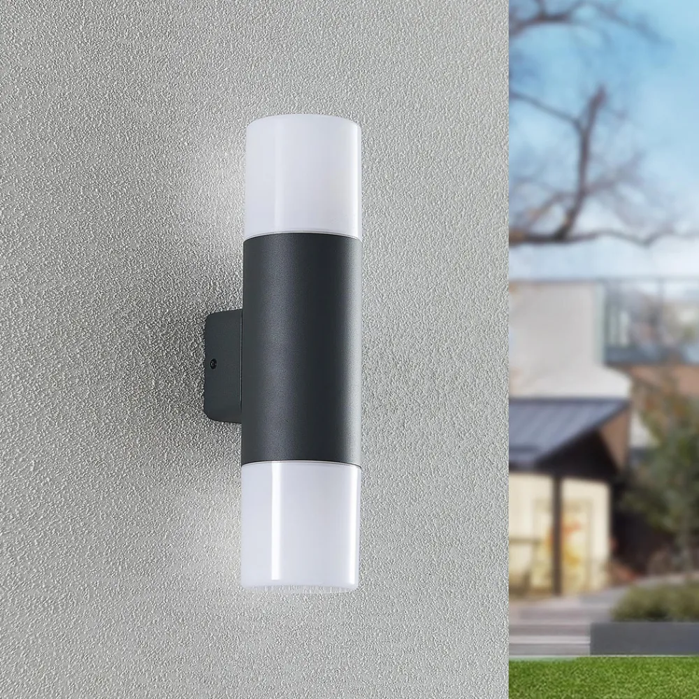 Lindby Tabyn utendørs vegglampe, 2 lyskilder Outlet