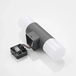 Lindby Tabyn utendørs vegglampe, 2 lyskilder Outlet