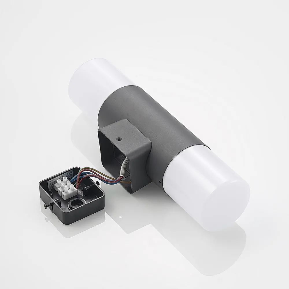 Lindby Tabyn utendørs vegglampe, 2 lyskilder Outlet