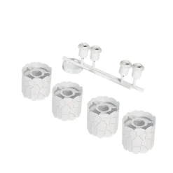 Lindby taklampe Aralena, hvit, 4 lyskilder, lengde 97 cm| Spotter I Tak