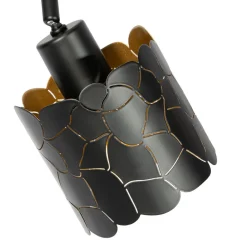 Lindby taklampe Aralena, svart/gull, 4 lyskilder, lengde 97 cm Clearance