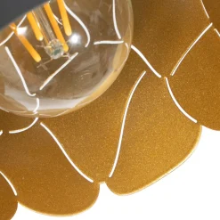 Lindby taklampe Aralena, svart/gull, 4 lyskilder, lengde 97 cm Clearance