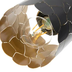 Lindby taklampe Aralena, svart/gull, 4 lyskilder, lengde 97 cm Clearance