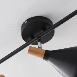 Lindby taklampe Arina, 53 cm, svart, 3 lyskilder, E14 Hot