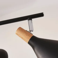 Lindby taklampe Arina, 53 cm, svart, 3 lyskilder, E14 Hot