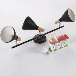 Lindby taklampe Arina, 53 cm, svart, 3 lyskilder, E14 Hot