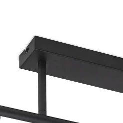 Lindby taklampe Biscala, 5 lyskilder, svart/røyk, E14| Design- Og Hotellbelysning|Taklamper