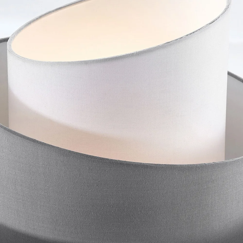 Lindby taklampe Coria, svart/grå/hvit, Ø 40 cm, E27 Hot