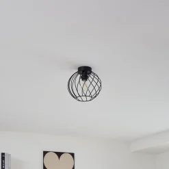 Lindby taklampe Danika, Ø 25 cm, svart, metall| Taklamper