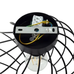 Lindby taklampe Danika, Ø 25 cm, svart, metall| Taklamper