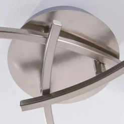 Lindby taklampe Della, nikkel, Ø 58 cm, 3 lyskilder, E14| Design- Og Hotellbelysning|Taklamper