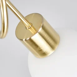 Lindby taklampe Elaina, Ø52cm, 3 lyskilder, messing, glass, E14 Best