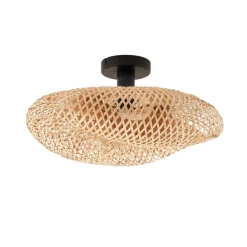 Lindby taklampe Eleane, bambus, natur, Ø 50 cm| Taklamper